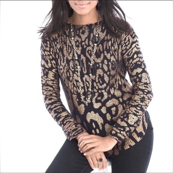 CHICO’s boat neck sweater size 1 like new - Picture 1 of 9